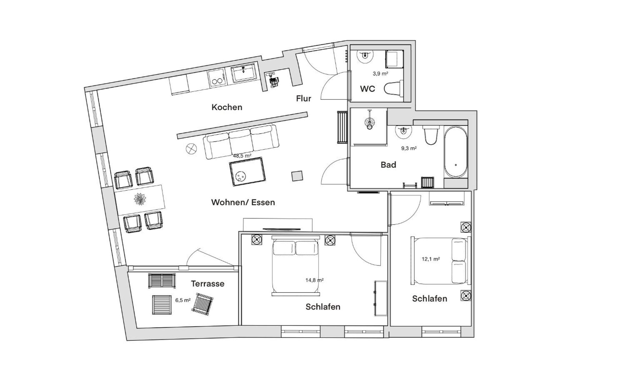 Pineapple Apartments Dresden Altstadt IV - 91 Qm - 1X Free Parking Exterior photo